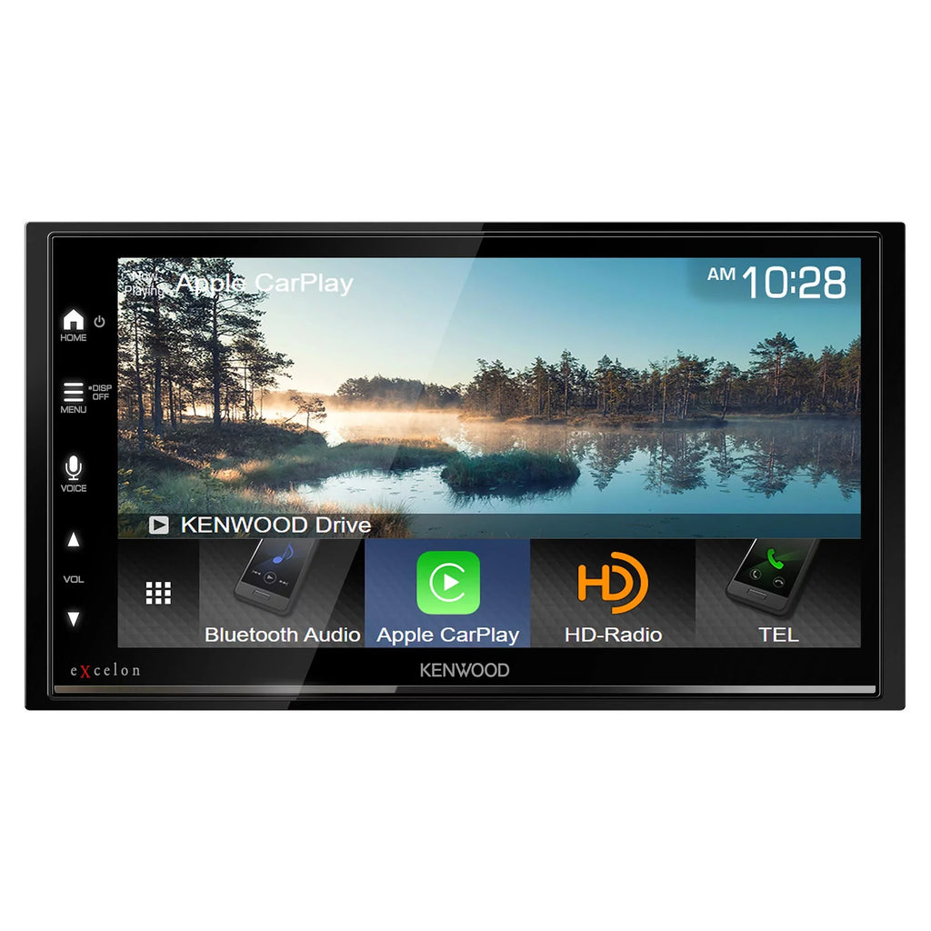 Receiver Kenwood DMX709S View Rear MultiMedia Plate with CMOS-320LP with Multi-Angle Camera License Mounting