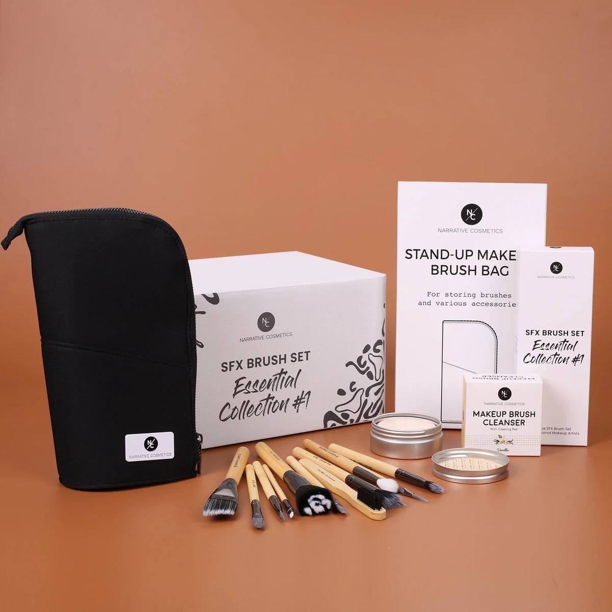 Narrative Brush 12 Set Kit Makeup - SFX Effects Brush - Cosmetics Collection#1 Piece Makeup Essential Special