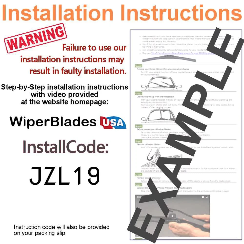 w/Rear of 3) Beam Cadillac XT4 Wipers (Set Wiper Blade 2019