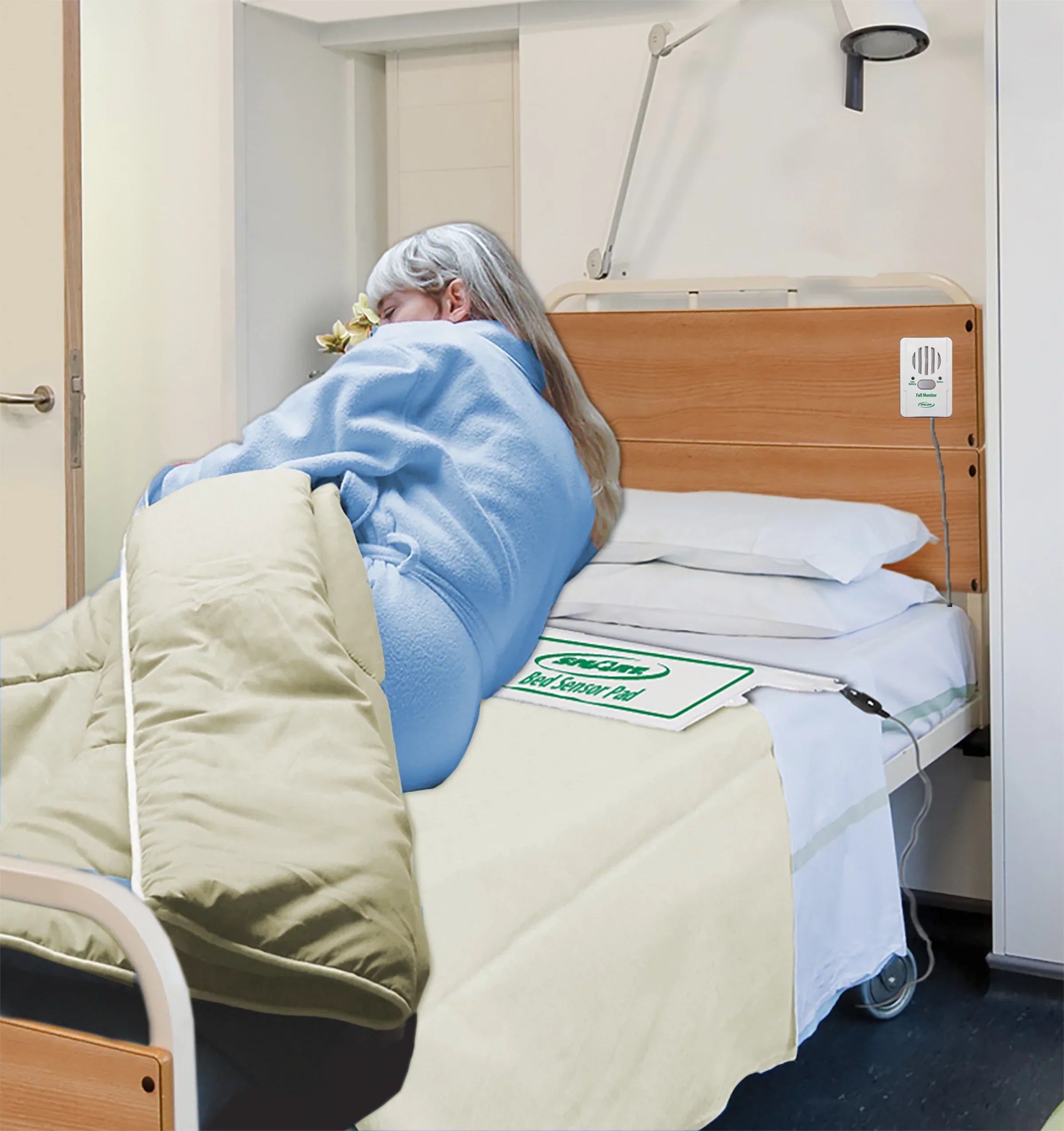 45-Day) Bed Bed/Chair Corded Weight-Sensing System Fall (10"x30", Exit Pad With Prevention Alert