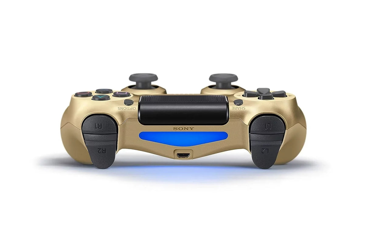 Cable Bundle DualShock Like Wireless New Charging Controller Gold with AXTION PlayStation 4 BOLT