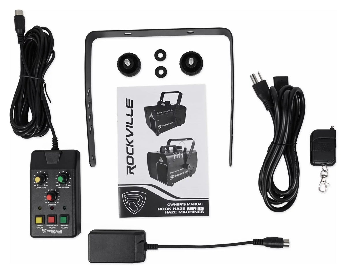 ROCKHAZE Water Rockville Remotes and (2) Based DJ/Club Haze 700 DMX CFM Hazer Machine