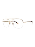 Eyeglasses, Case ST 59-18-150, XL31, Square Gold, with Stetson Men's