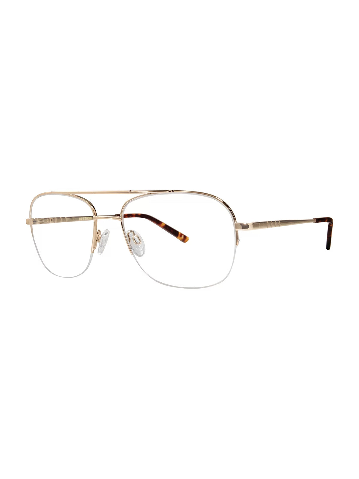 Eyeglasses, Case ST 59-18-150, XL31, Square Gold, with Stetson Men's