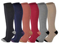 Socks 6 Boot Women Cable Winter Pairs two Knit tone High Knee sumona