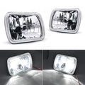 Cherokee 7x6" Wrangler Jeep 1986-1995 LED NEW Pack 2 Headlights For 1984-2001 Lampshade of XJ YJ 5X7"