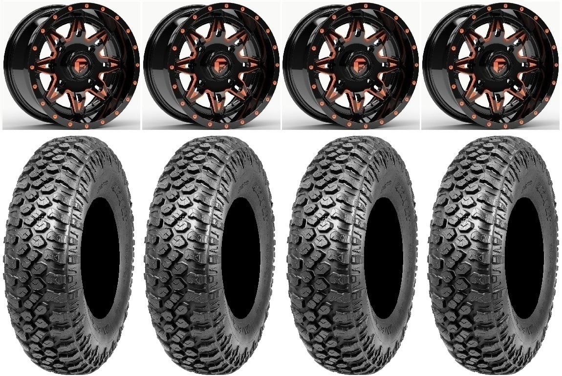 Ranger Wheels RAZR Fuel RZR 15" XT Orange Lethal 33" Sportsman Tires