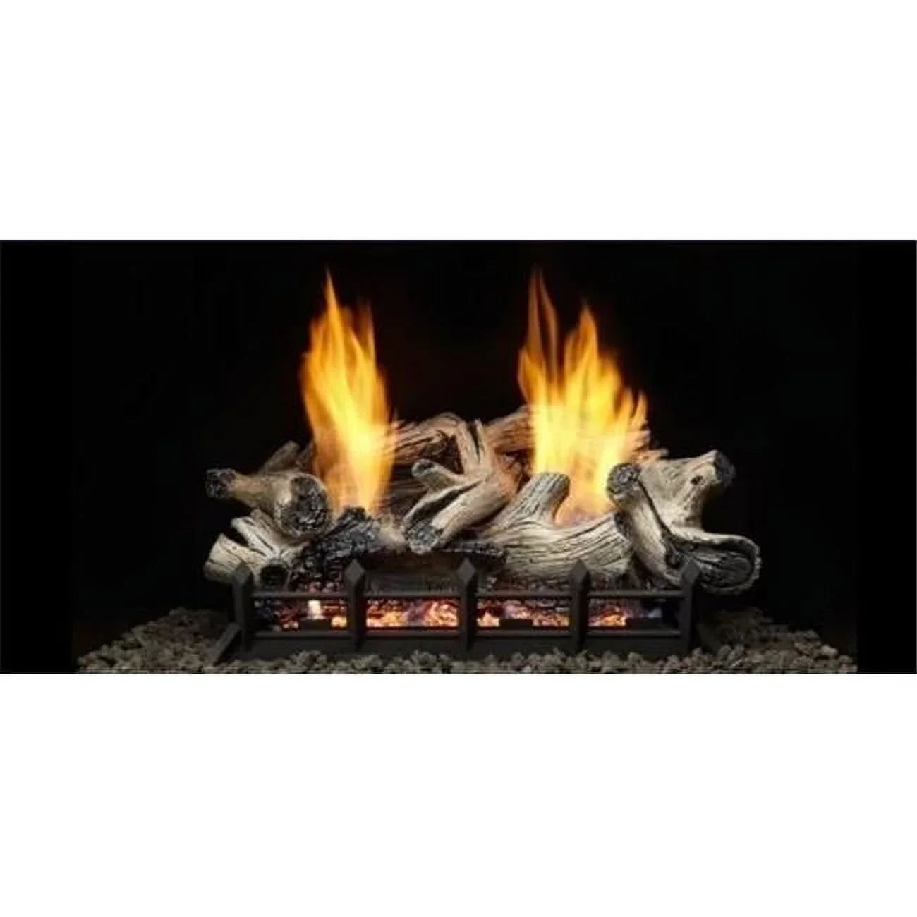 Burner 24 30 Set in. - VF Natural 6 Piece Log Beachcomber for Blaze Refractory in. Burncrete
