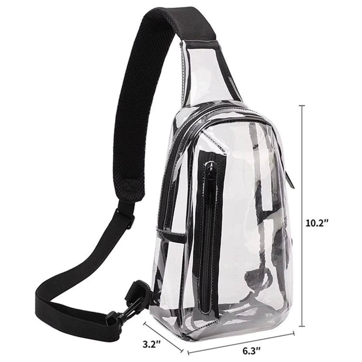 Adjustable Outdoor New Bag Sling Shoulder Transparent Bag Bag Travel Belt Sports Leisure Visual