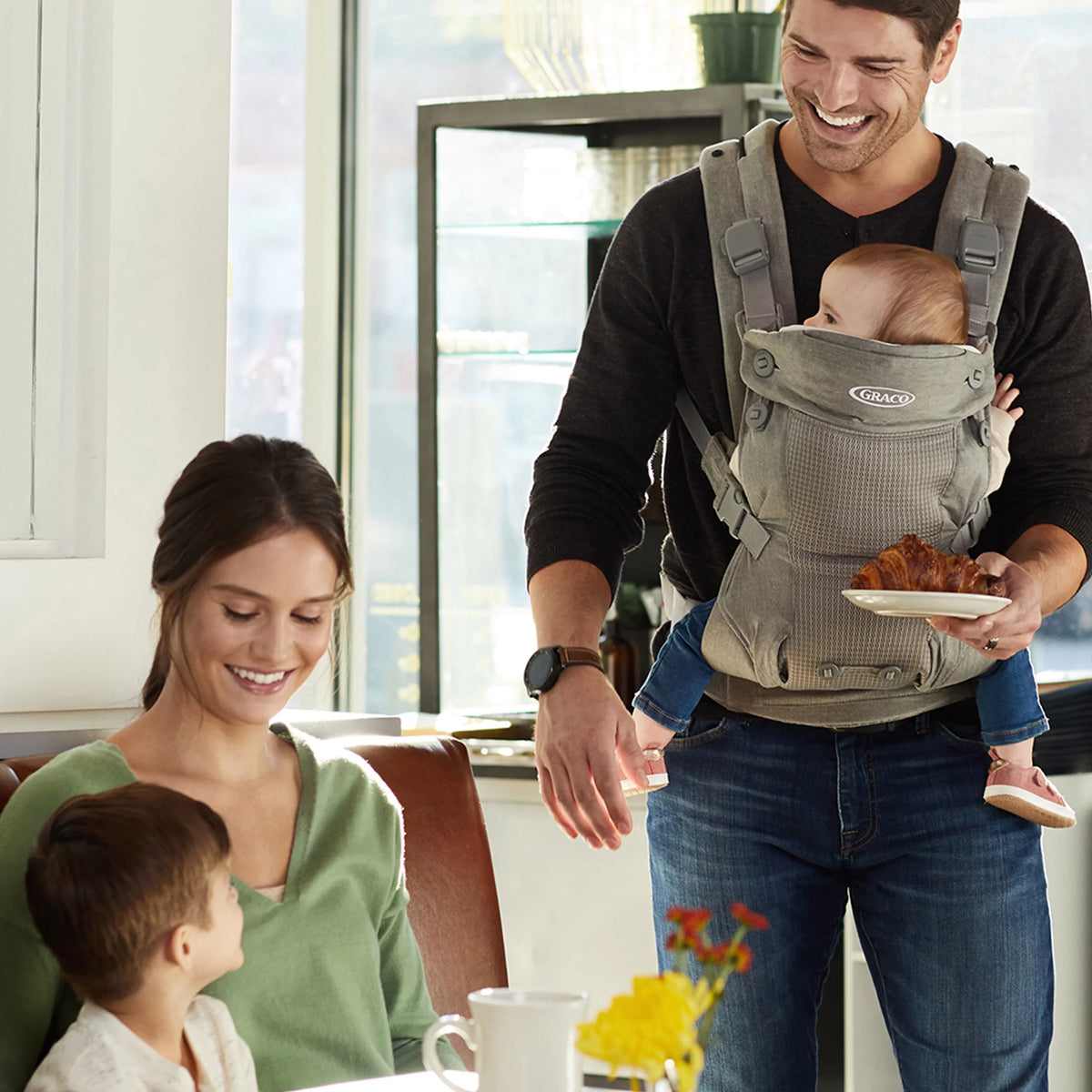 Carrier, Cradle Mineral 4-in-1 Graco Baby Gray Me