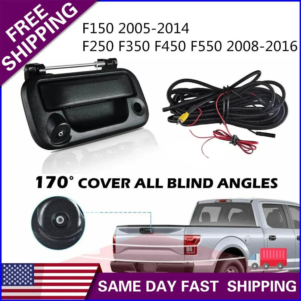 Camera for Ford Backup View Tailgate Rear F150/F250/F350/F450 Handle with Camera