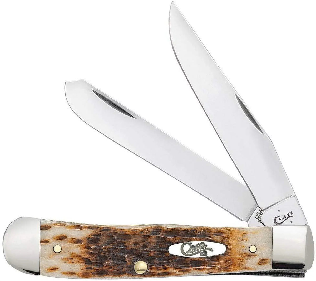 Amber Bone CV Case Knife Trapper Pocket