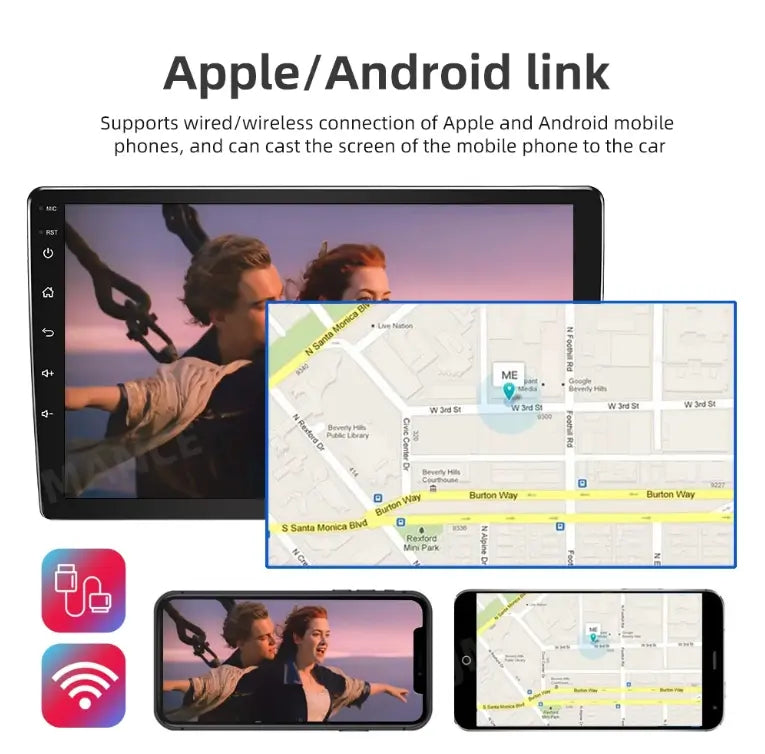 Stereo IPS H3 2+32GB Radio 9" 1280*720 CarPlay Hummer Android Car Apple GPS Navi 13 2005-2010 Fit