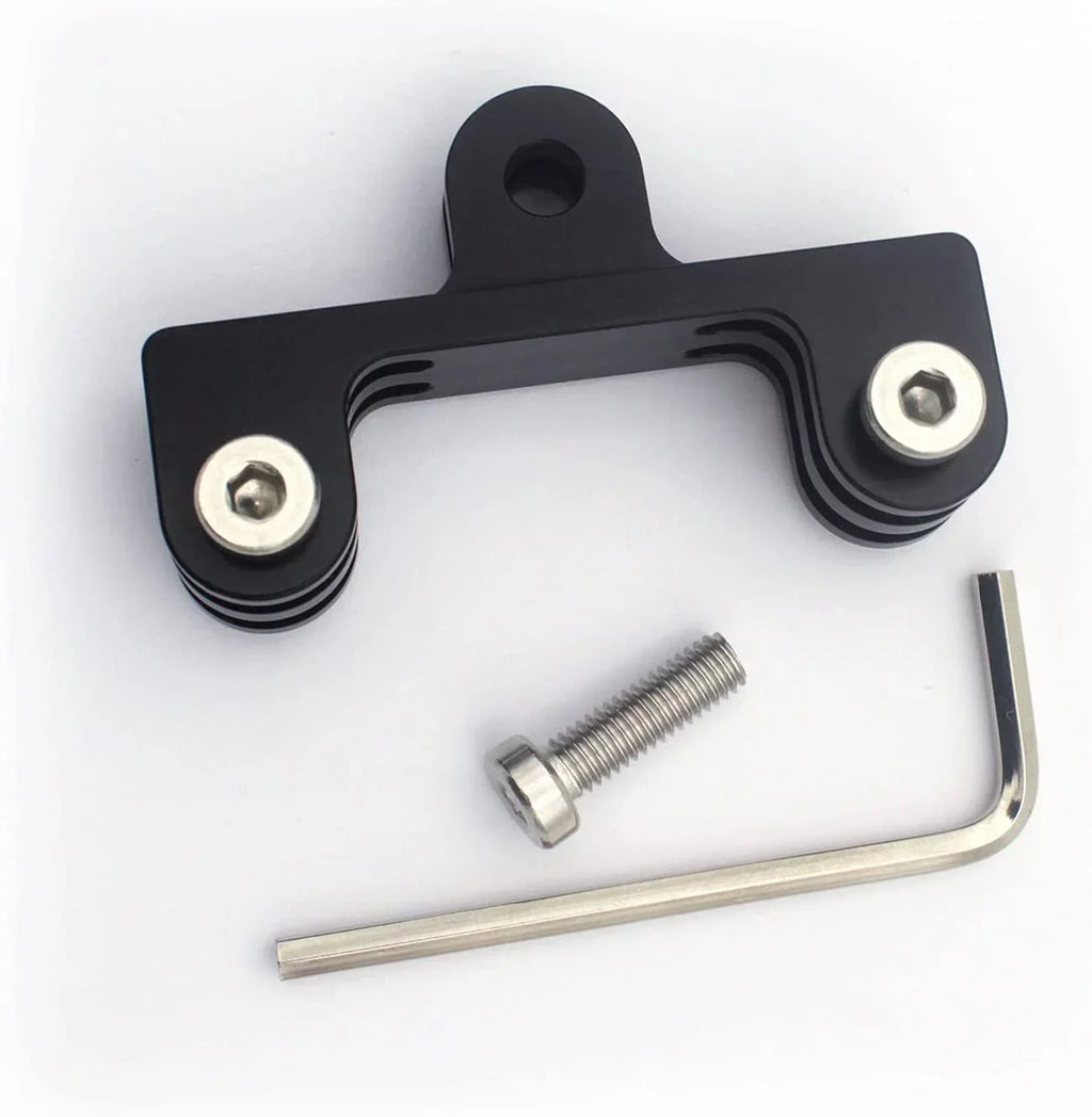 for Osmo Adapter Dual Twin 10/9/8/7/(2018)/6/5/4 Mount Black,Hero GoPro Hero Aluminum Action,AKASO/Campark/YI 3+,DJI