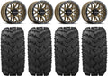FXT Kawasaki 28" Pro Wheels Bronze Raceline 14" Krank Tires Mule Reptile