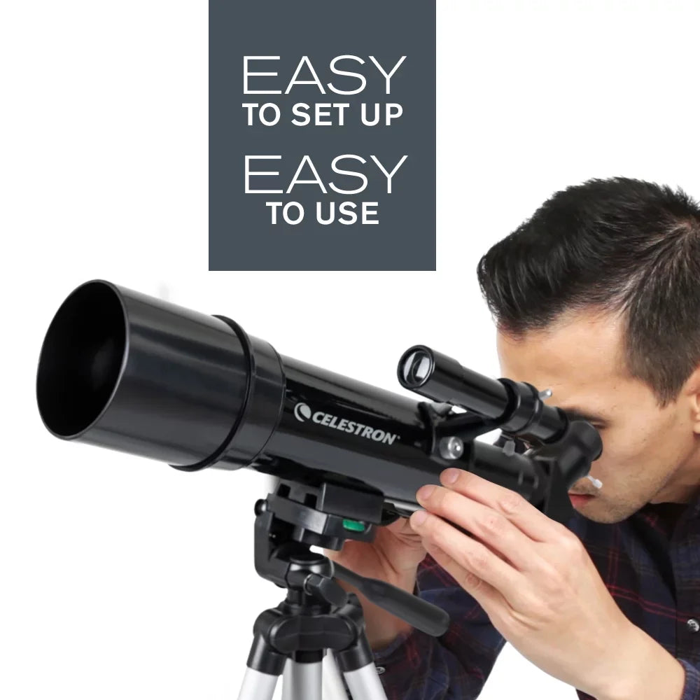Portable Celestron with Scope and Telescope Tripod Travel Backpack 60
