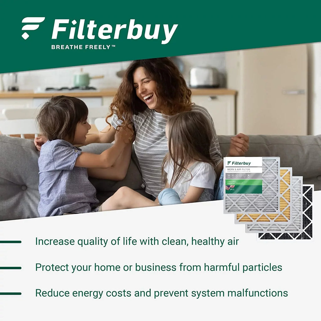 MERV Filters 15x15x2 8 Furnace AC HVAC (12-Pack) Air Pleated Filterbuy