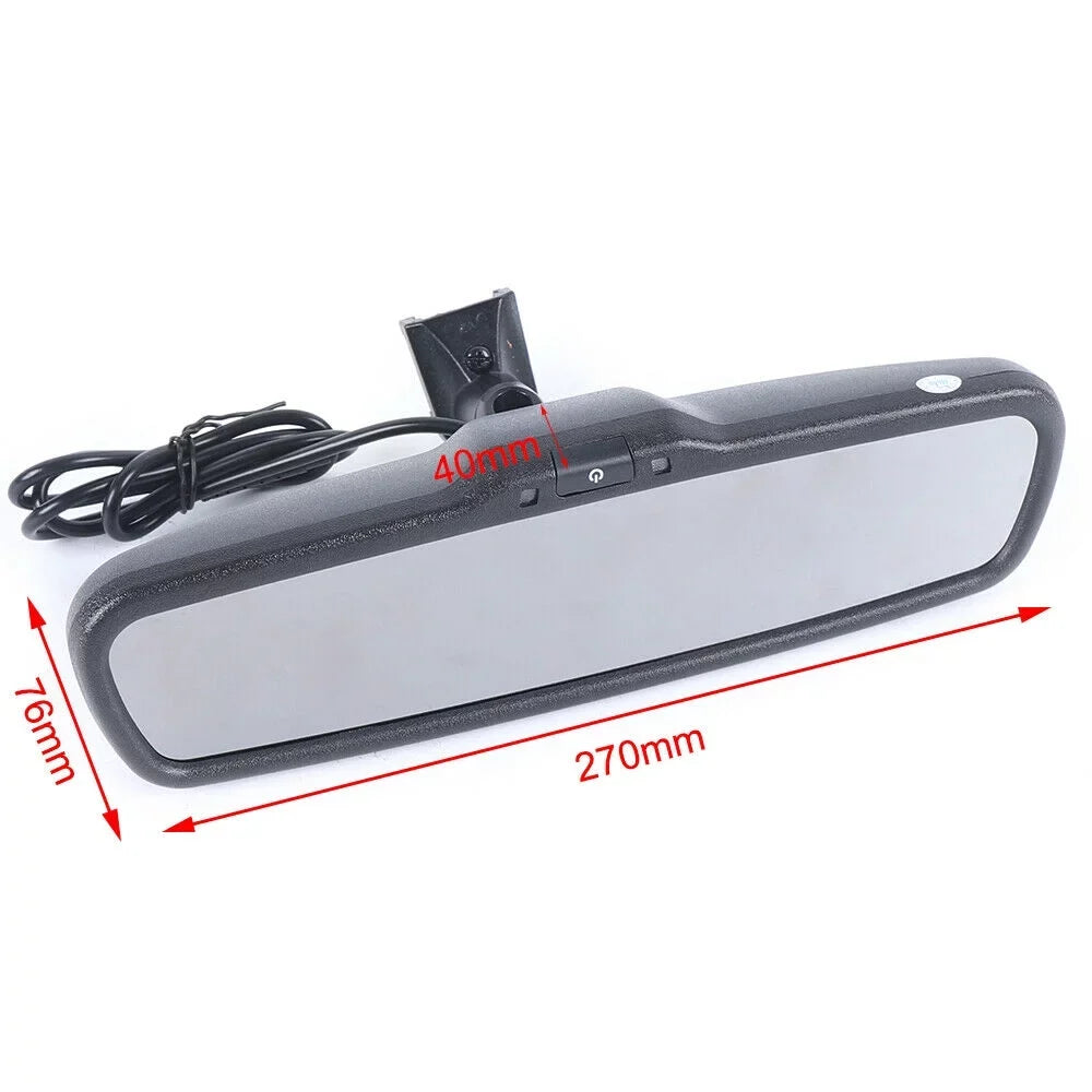 Reverse Dimming Car 4.3" for CNCEST Rear Mirror+Bracket Auto Backup View Parking Camera