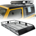 Basket x Weight 64" Carrier 6'' Top Universal HECASA Capacity Rack Cargo Duty Travel for Extension 39" with Heavy Storage Roof SUV Luggage 250LBS Car Holder x Steel