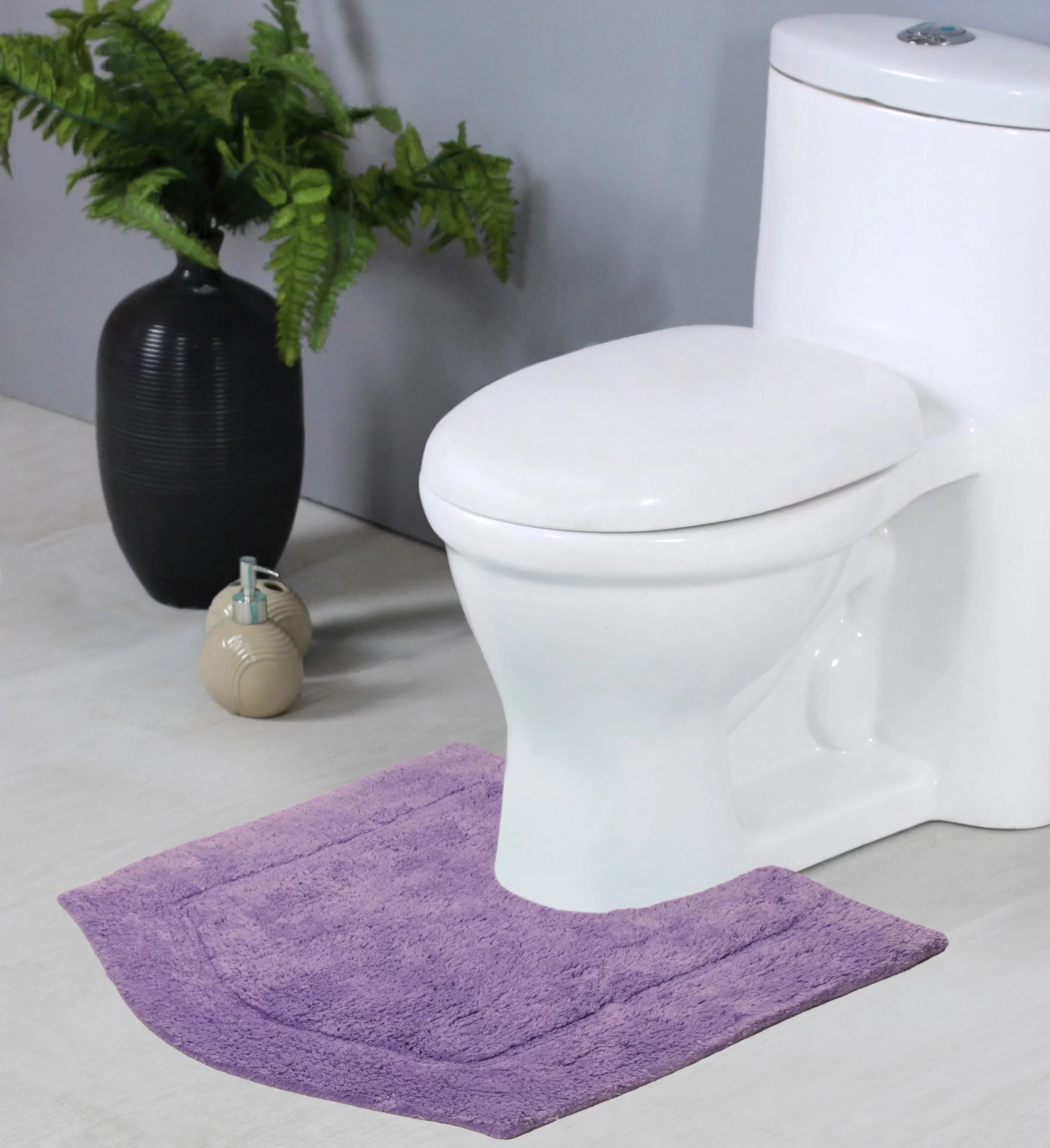 Plush Rug Weavers Wash Carpet, Collection Contour, Waterford Rugs, Floor, Dry, x Absorbent 100% Extra Bath Home rugs Machine Rug, Bath bath and Non-Slip Tufted 20" Bath Purple 20" Cotton Bathroom for