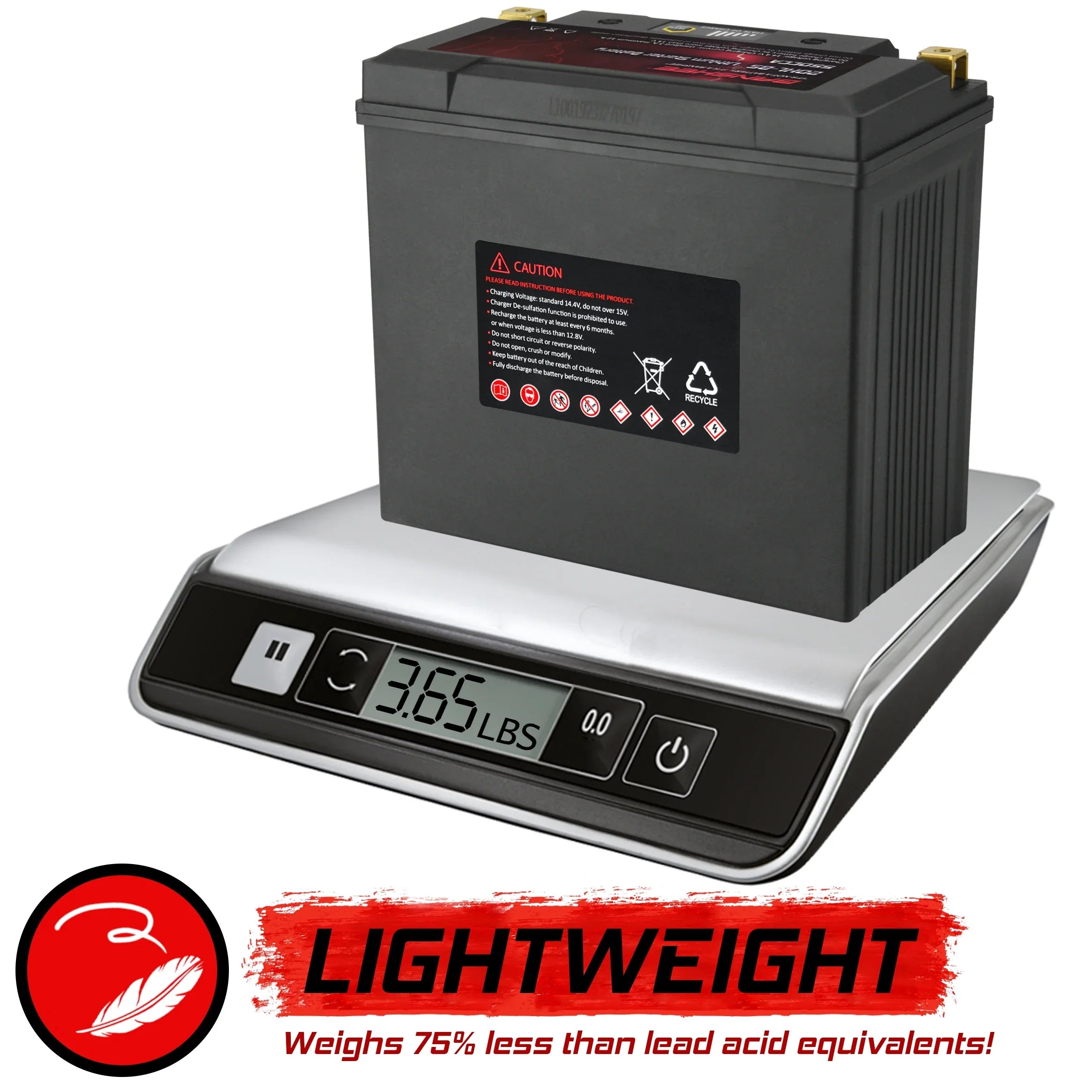 Yamaha 2015 YTX20L-BS LiFePO4 Compatible Battery 2015 to VX1100E WaveRunner with Banshee Motorsports V1
