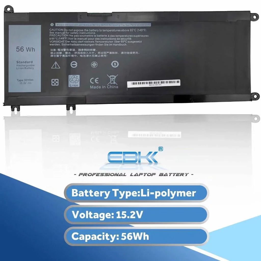 Inspiron 033YDH Battery 3380,Latitude 13 DNCWSCB6106B For 3580 15 7577,Latitude 3480,Latitude Dell 33YDH