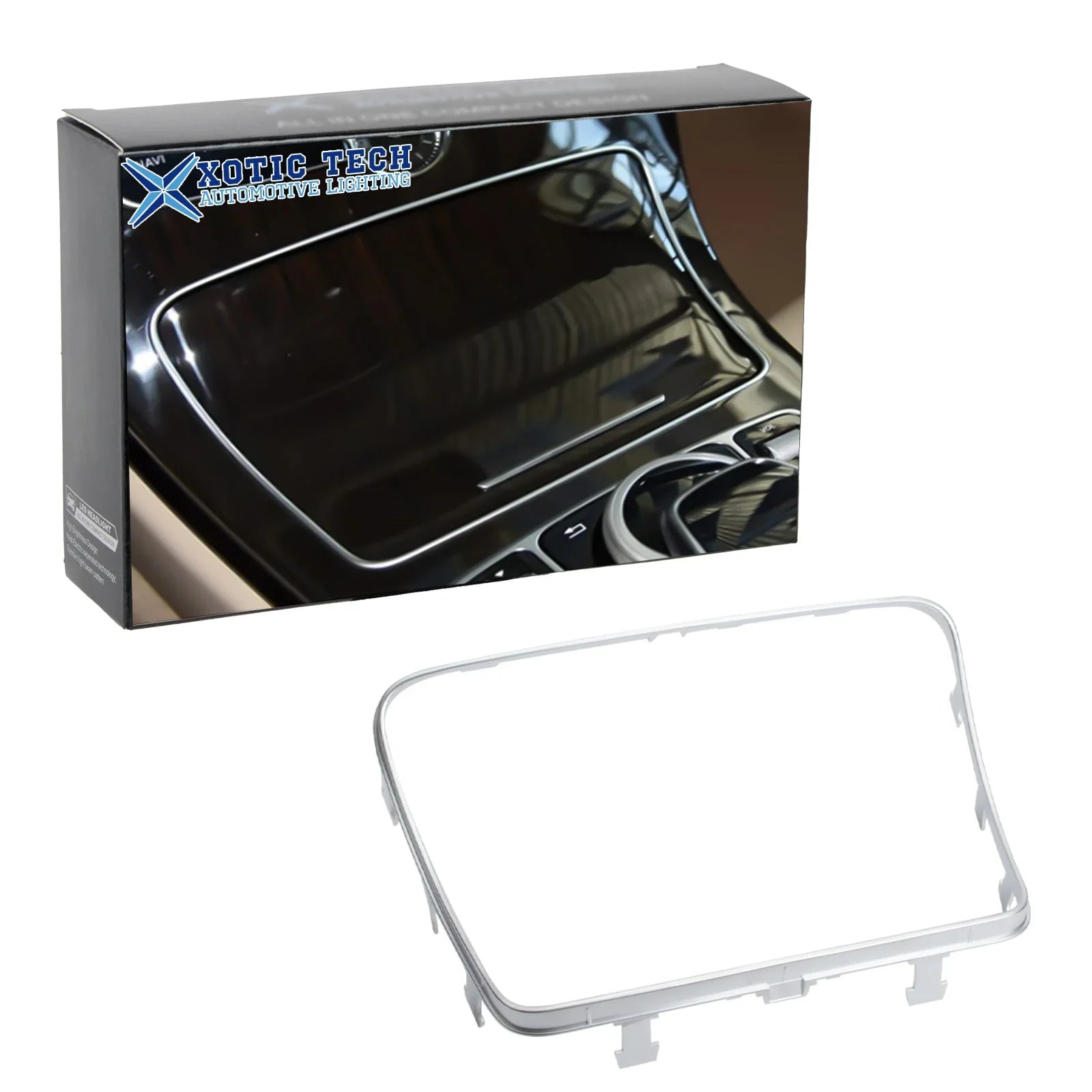 Frame GLC Ashtray Mercedes C400 Class Box Compatible Center Storage C300 Console W253 GLC Benz with 2015-2021 C C63 W205 Tech Trim, 300 Chrome, Xotic 2016-2023 Class