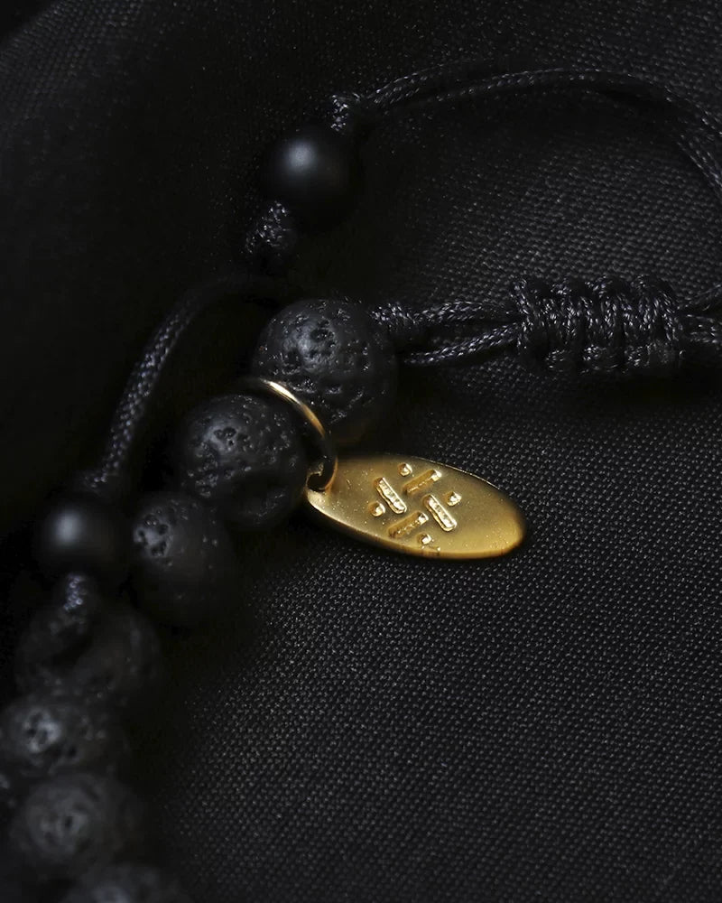 for Crown Fabrizio Rock Matte and Onyx, & Bracelet Volcanic Adjustable Cagliari in Design Men Women Charm, By Silver