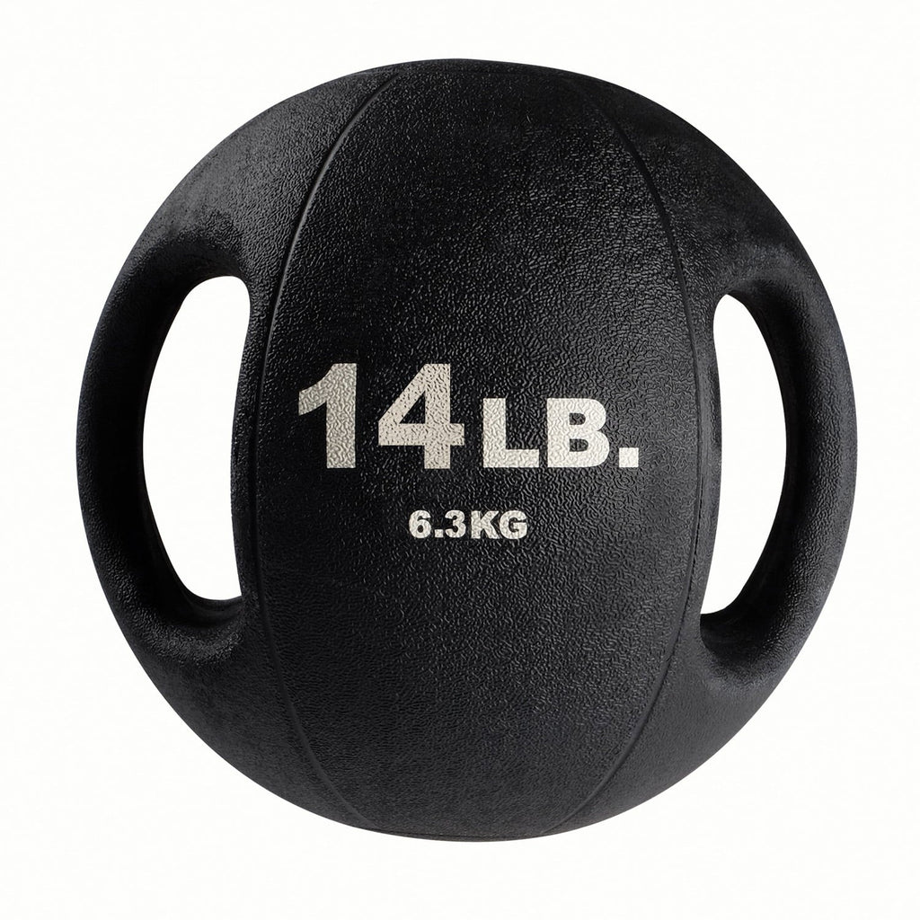 Ball Dual 14lb BLack Grip Medicine BSTDMB14