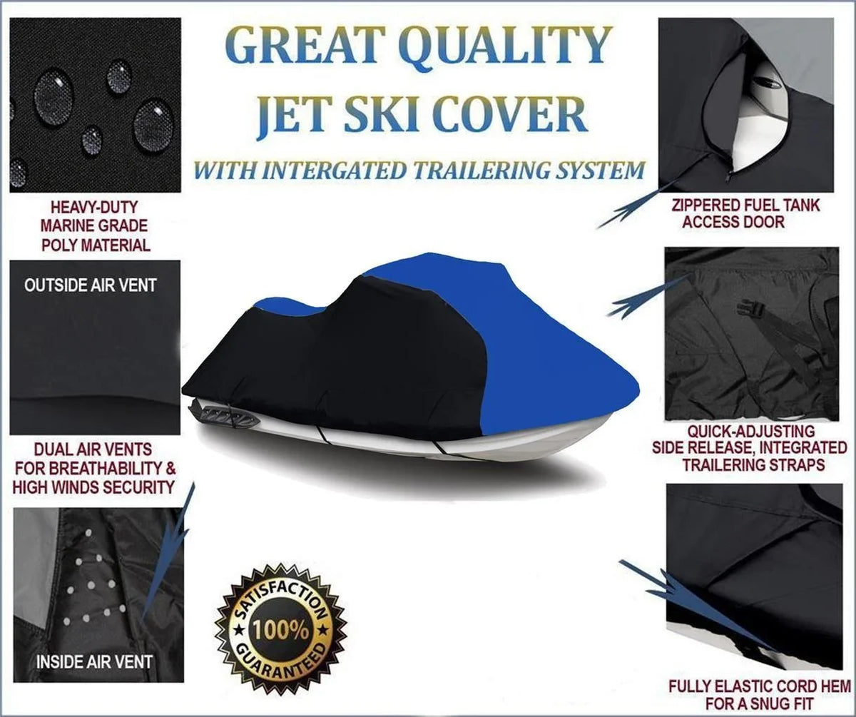 TXi BLACK PWC BLUE 2001 Compatible Polaris Virage HEAVY-DUTY, 600D 2002 for Cover SKI JET /