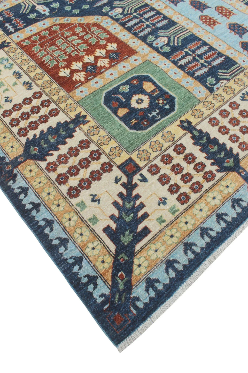 x Rug, 9'0" Haseena 12'3" Aria Blue/Ivory