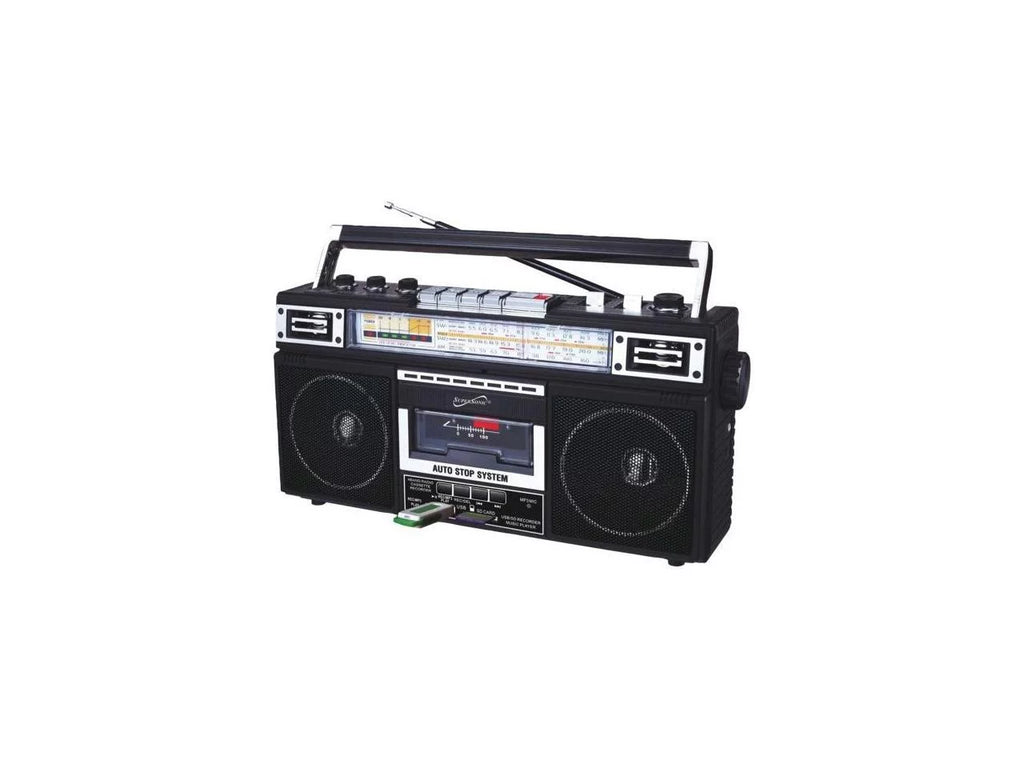 Radio, Portable Black, Supersonic SC-3201BT-BK AM/FM