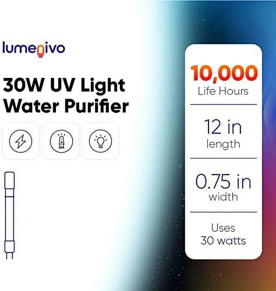 for house aquasana uv purifier water 1 system, lamp lamp whole water pack filter light - replacement sterilight uv 30w filter