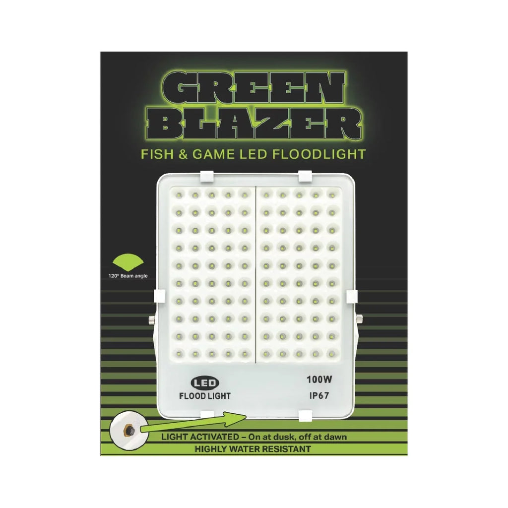 Boat Game 100w Rite Green & Blazer Dock Game and LED Floodlight Angler Fish Fish Attracting Hunting for 110v Light