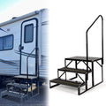 Travel Steps Camper Trailer for HECASA Hand Armrest RV Hand-railing Rail Stairs Trailer Universal Steel Side W/ Load 3