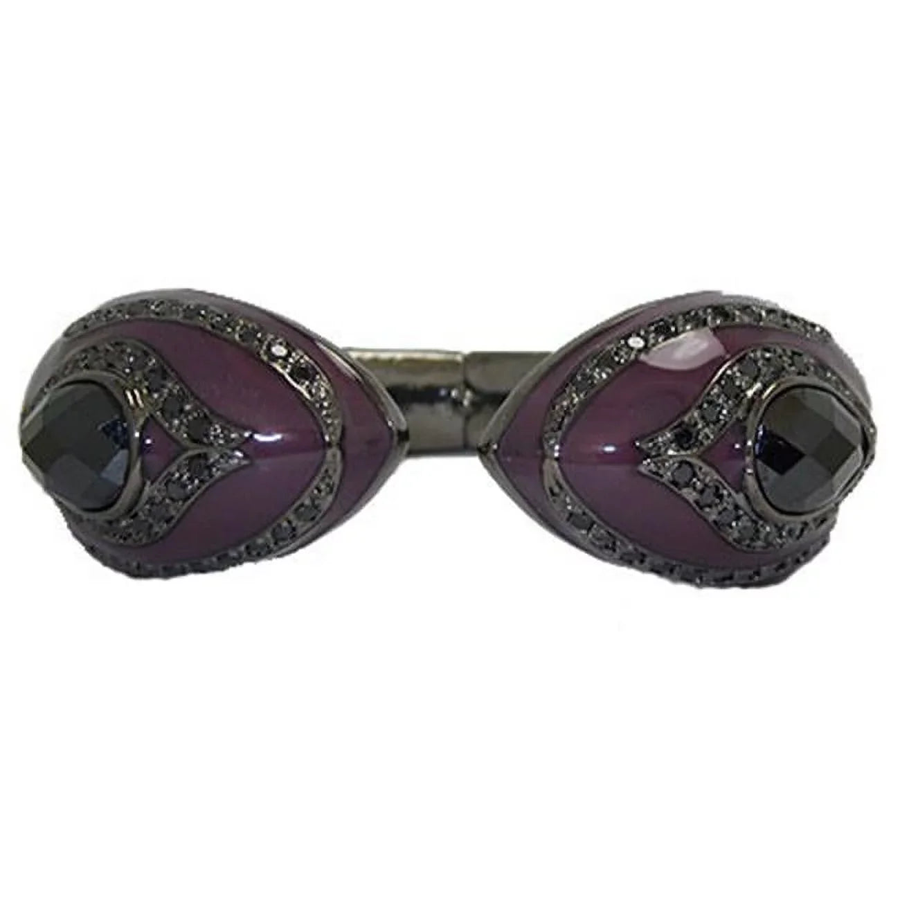 Bangle Jewelry - Bracelet Crystal Accented hinged Designer
