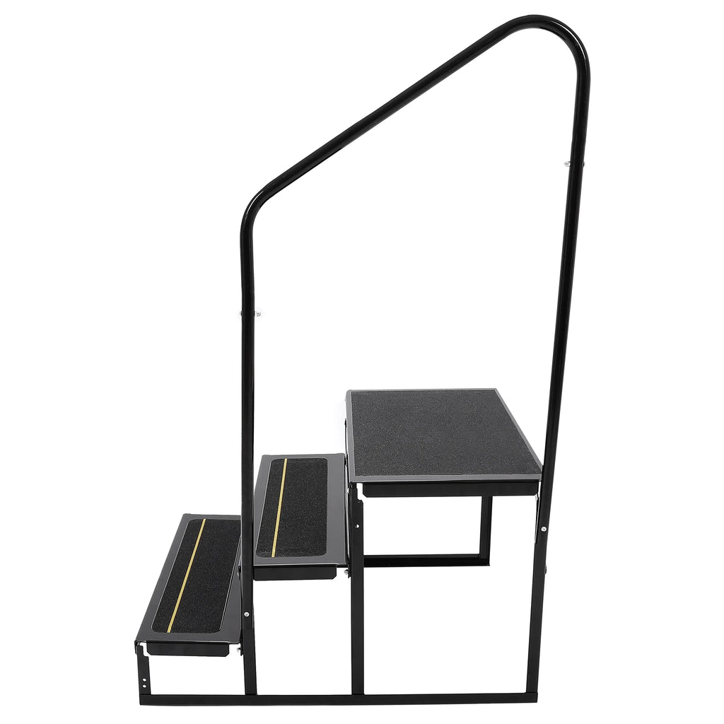 Travel Steps Camper Trailer for HECASA Hand Armrest RV Hand-railing Rail Stairs Trailer Universal Steel Side W/ Load 3