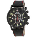Swiss Watch Military Chronograph 01.1543.304 Chrono Quartz Men's Attitude Black Dial