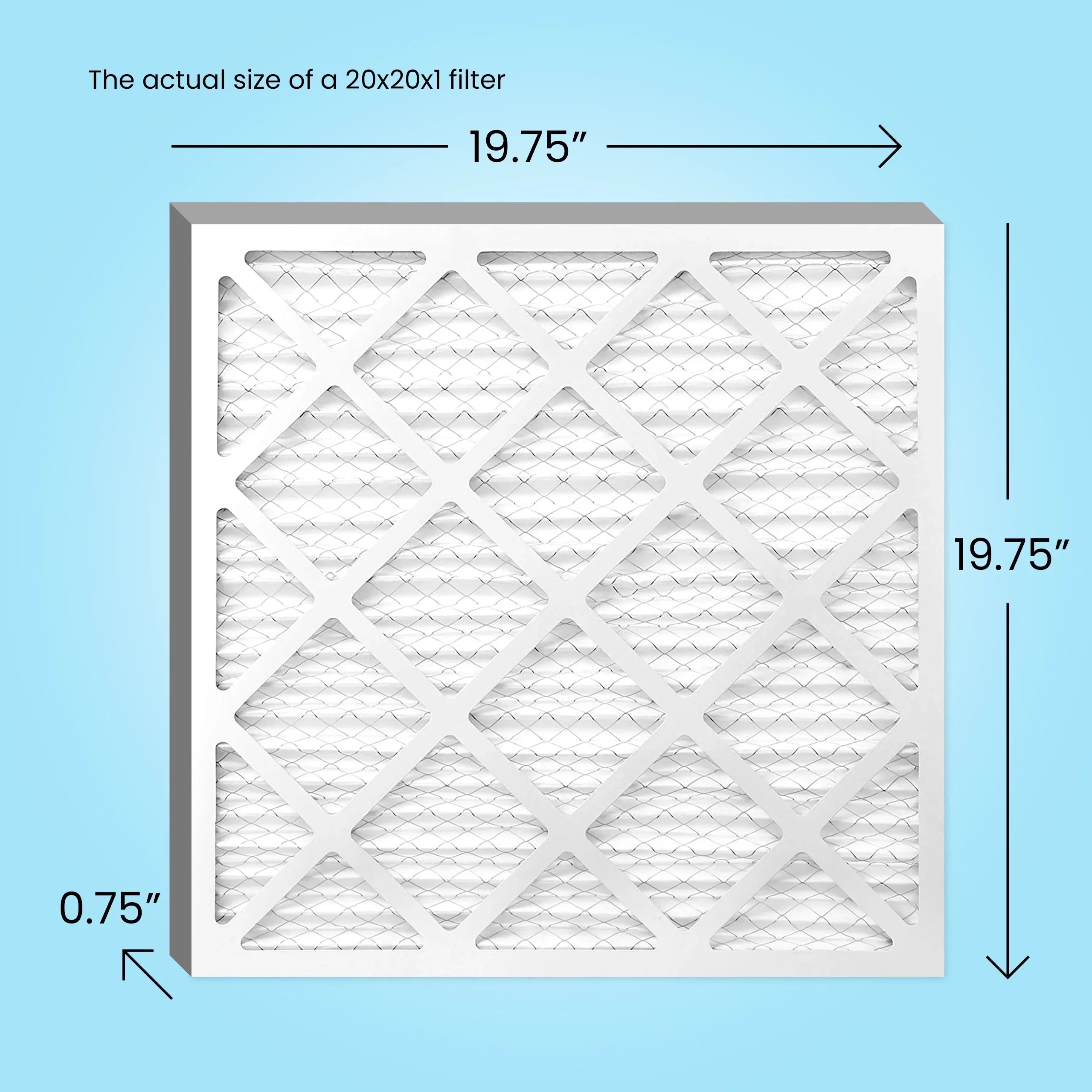 Furnace Air 20x20x1 13, Filter, Filter, 1500, AC Air Air, MPR MERV Mint 6-Pack