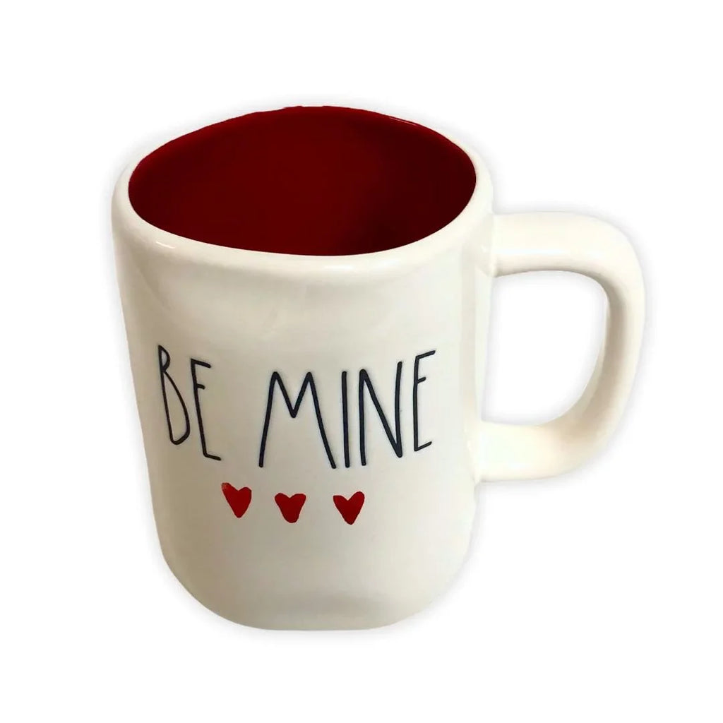 Day Valentines Dunn BE By with Rae MINE Tea Red Black Gift Mug Letter Ceramic LL Interior Magenta White Mug
