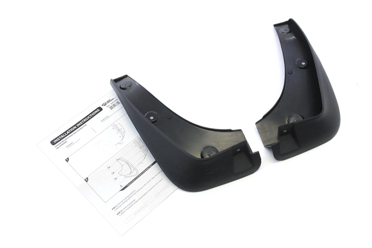 2011-2016 Auto Red Kia 3W001 Sportage with Hound 86841 Protector 86832 Rear EX Flaps 86842 Compatible 86831 Mud LX Guard Splash 4pc 868313w001 Front