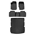 2nd Row Custom Cherokee Black SA0568-B0568-D0568 Cargo All Floor Fit Row 2021-2023 Liner Weather the Liner Behind & Jeep Mat 2 Black Set Grand for L,