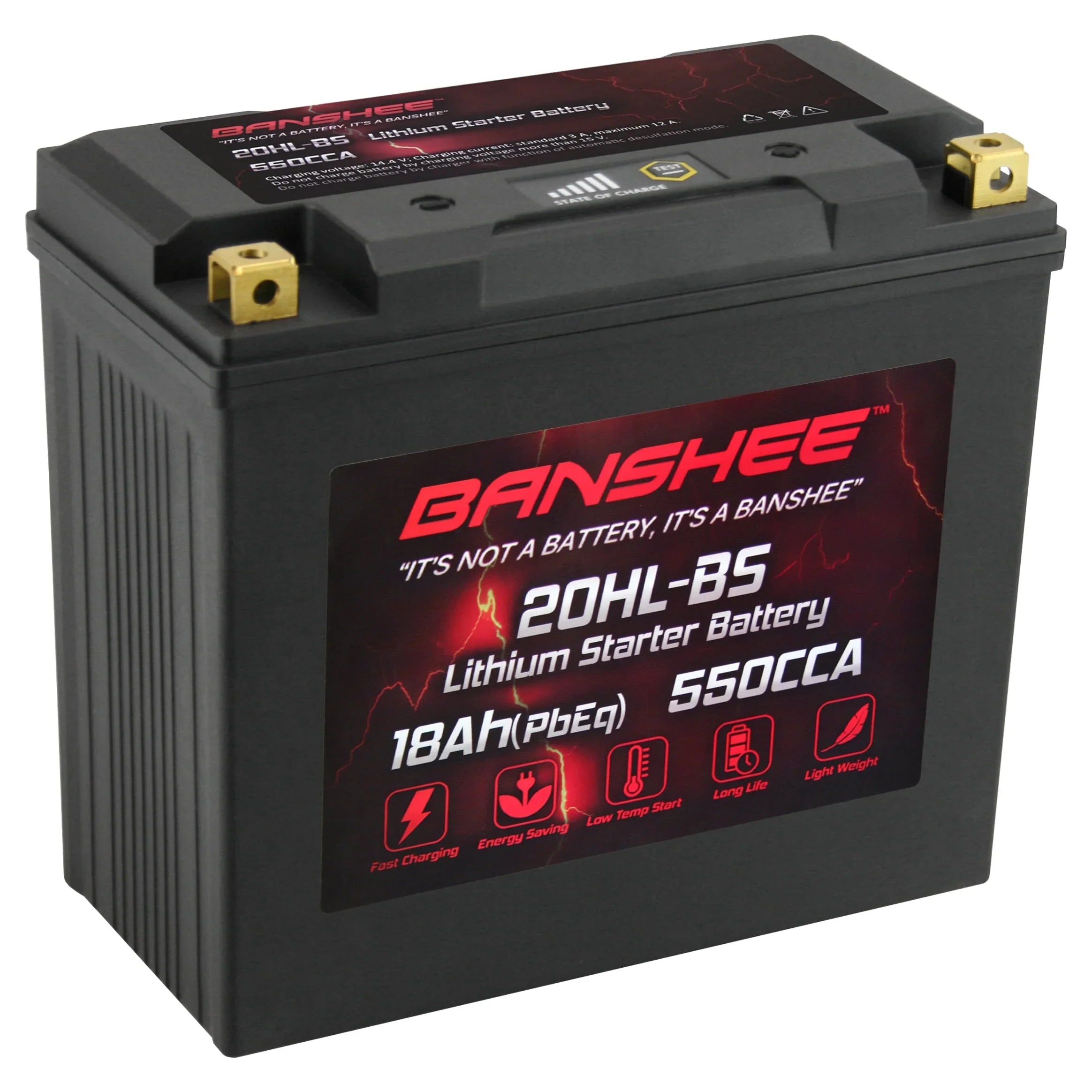 Yamaha 2015 YTX20L-BS LiFePO4 Compatible Battery 2015 to VX1100E WaveRunner with Banshee Motorsports V1