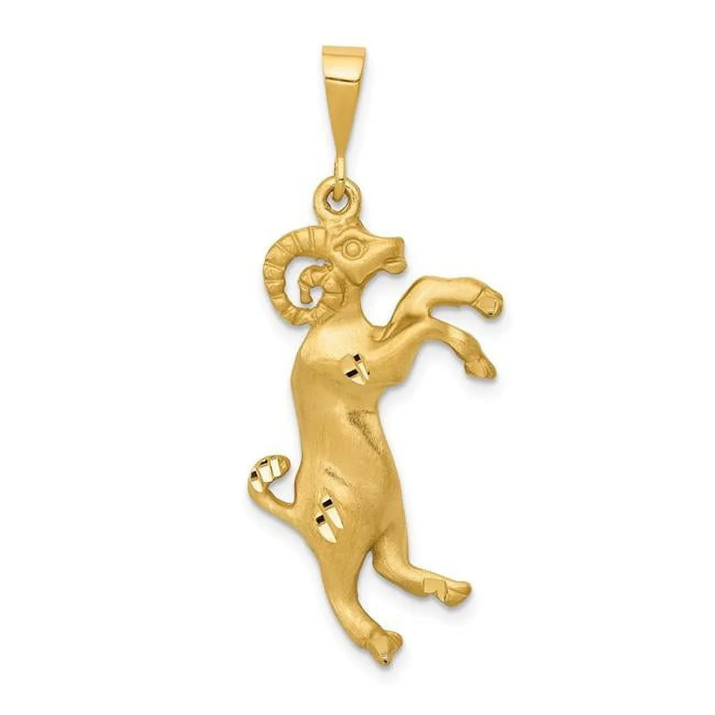 Gold FJC Aries Finejewelers Yellow Zodiac Charm 14k