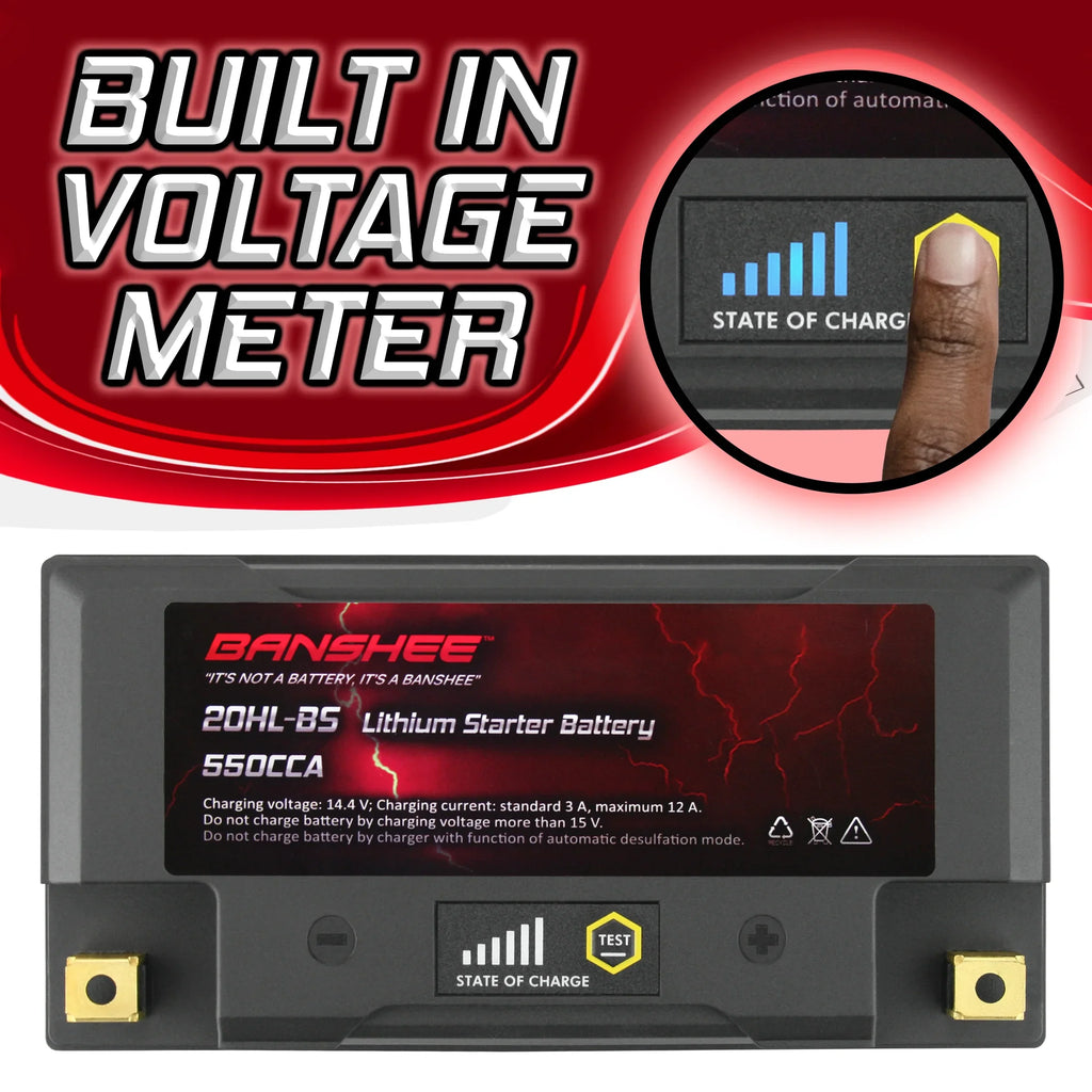 2005 to Banshee 3D RFI Battery Sea-Doo with 2005 LiFePO4 YTX20L-BS Compatible Motorsports