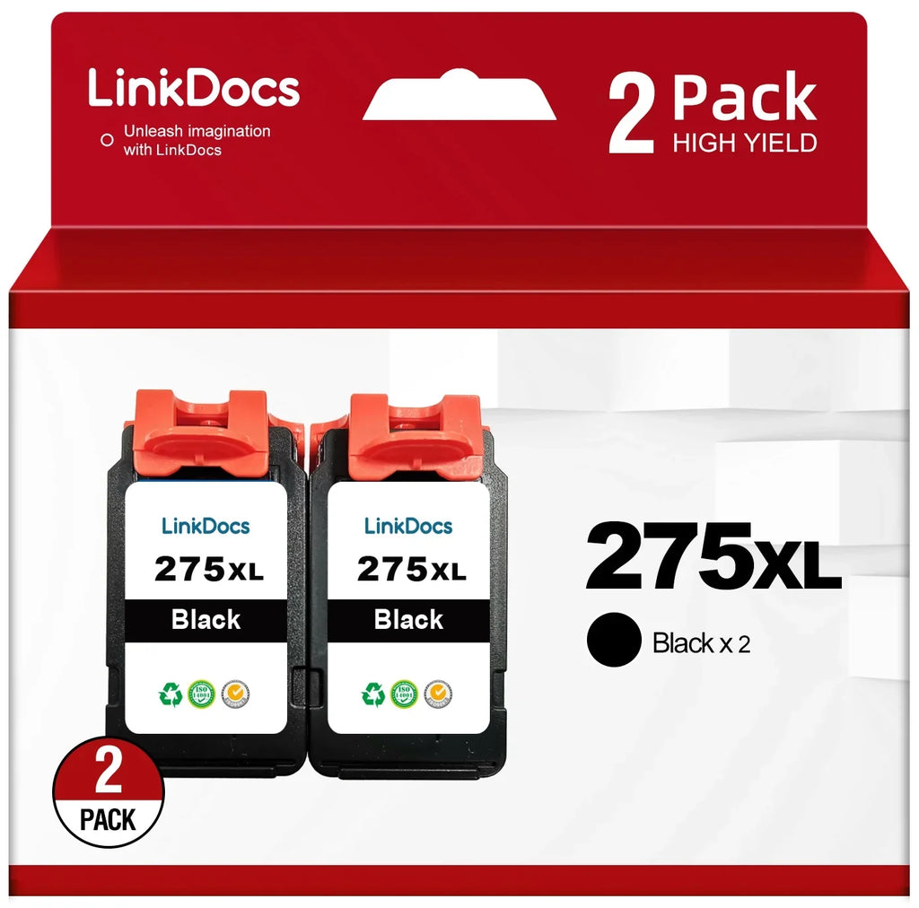 TS3520 Canon Cartridge Printer 275 Canon Ink TR4720 275XL Cartridges Work TS3500 Ink TS3522 for Black) TR4700 Replacement (2 PIXMA PG-275XL for 275XL
