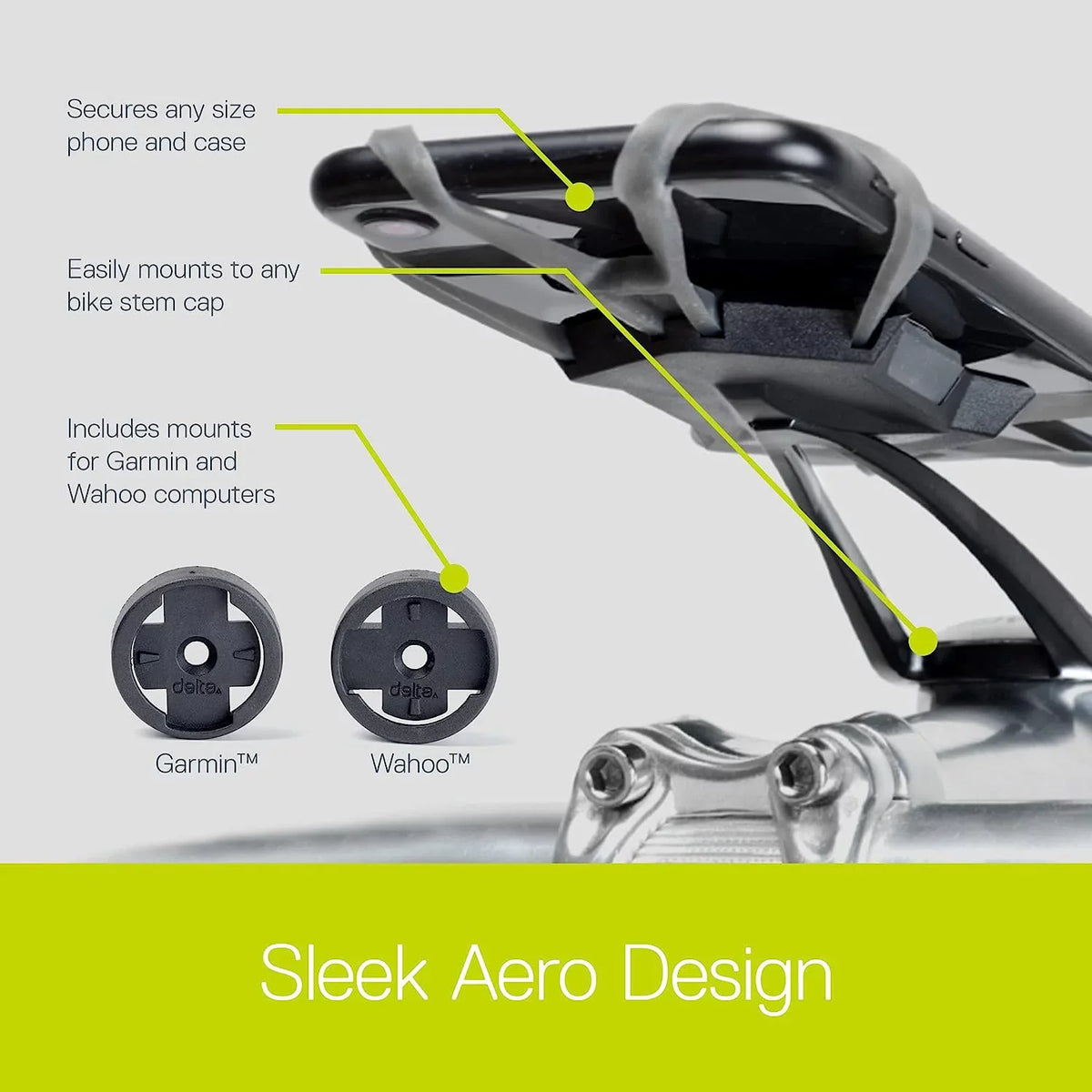 Holder Pro by iPhone Delta Adult Bikes Fits Phone Bike - for Easily Phone Any Phone Cycle Accessible to Bike Adjusts Bicycle Mount - Handlebar or & Any Accessories Xmount